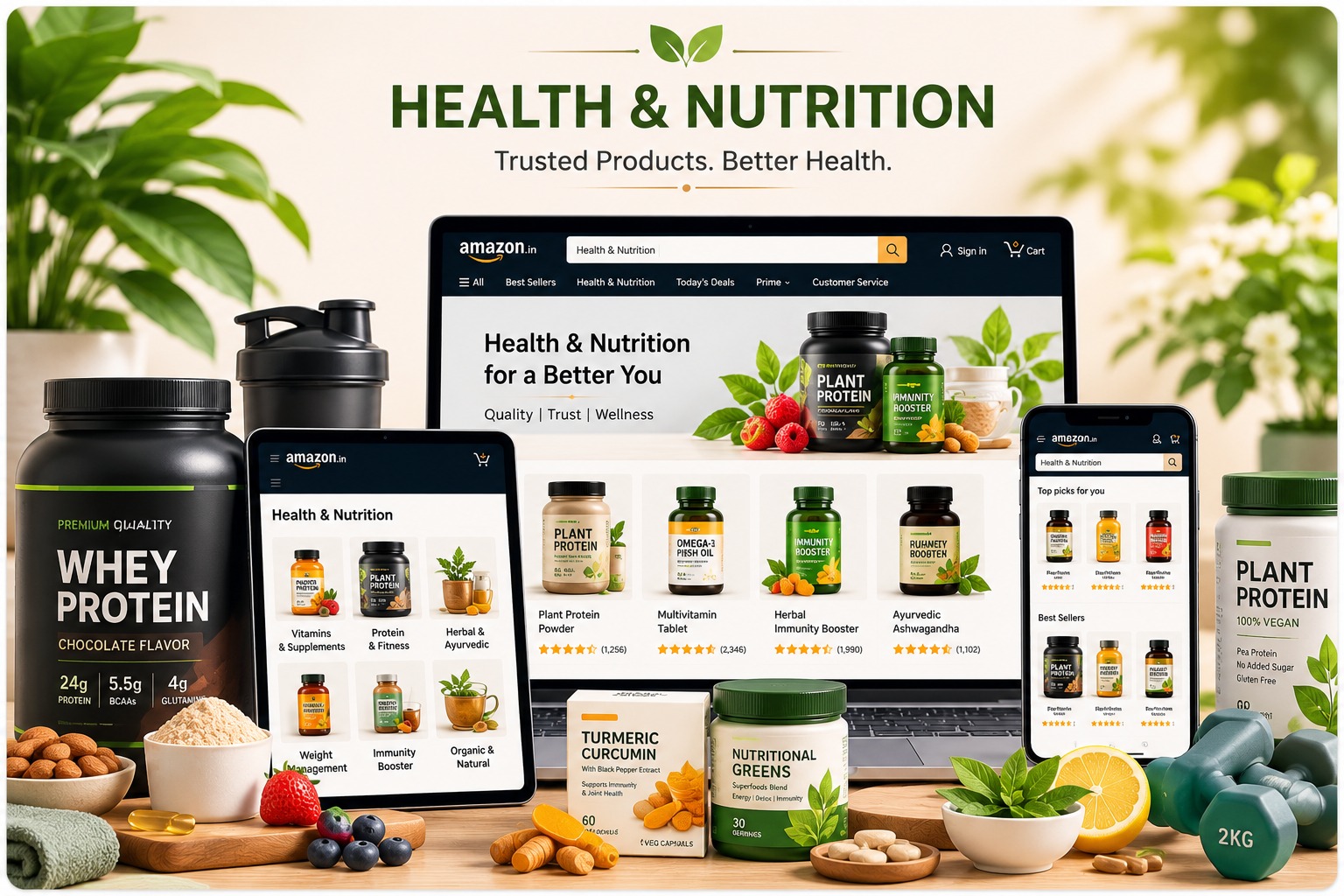 Amazon health and nutrition brand growth