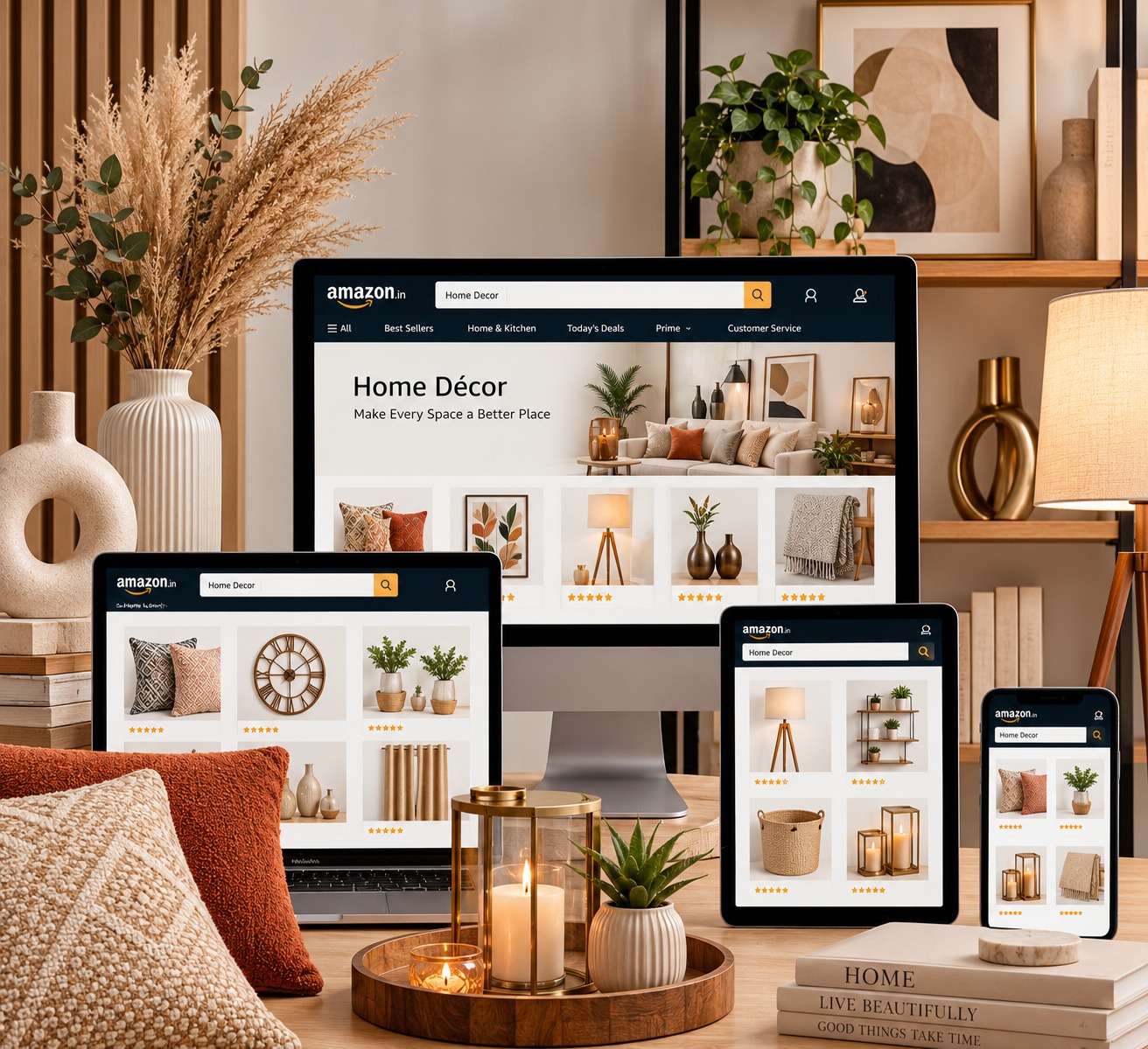 Amazon home decor store scale up